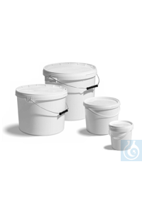 10Articles like: Bucket in PP, volume = 1.2 litre, Ø top x Ø bottom x H = 132 x 105 x 131...